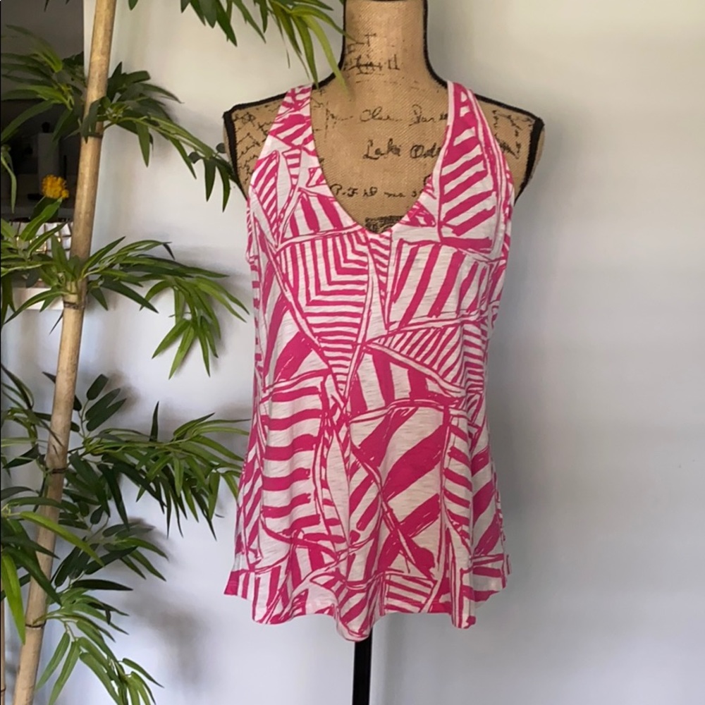 Lilly Pulitzer Minka Pink Sailboats Tank